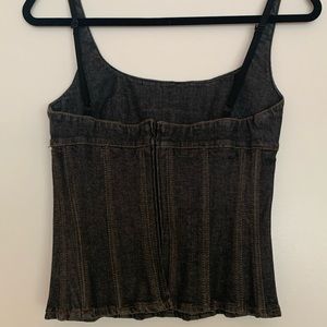 D & G (Dolce & Gabbana) Corset denim top